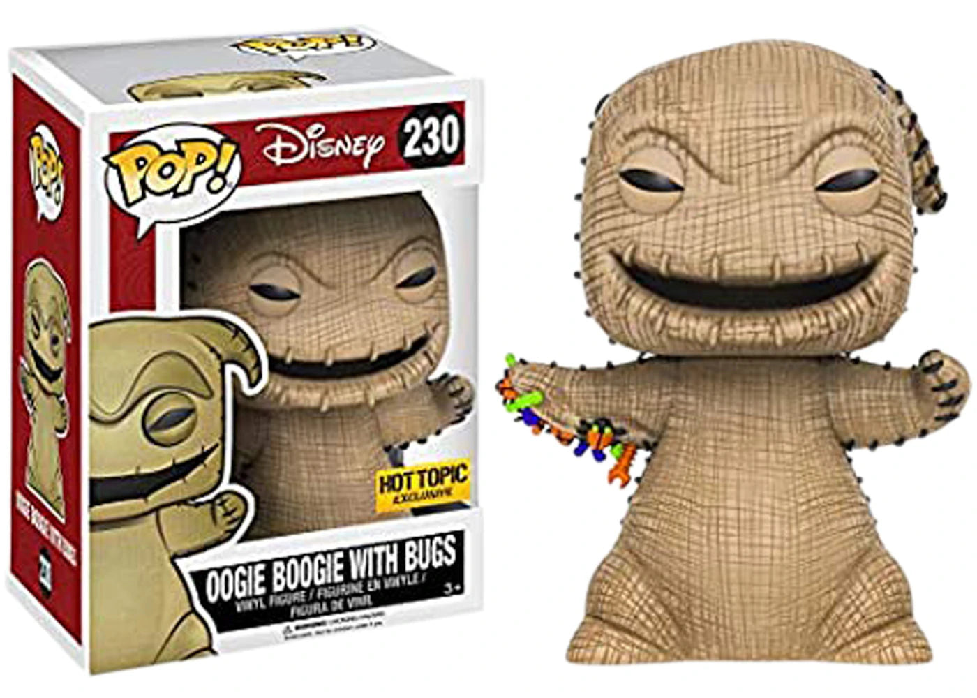 Funko Pop! Disney Nightmare Before Christmas Oogie Boogie with Bugs Hot Topic Exclusive Figure #230