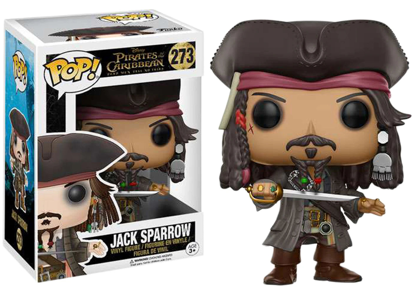Funko Pop! Disney Pirates of the Caribbean Dead Men Tell No Tales Jack Sparrow Figure #273