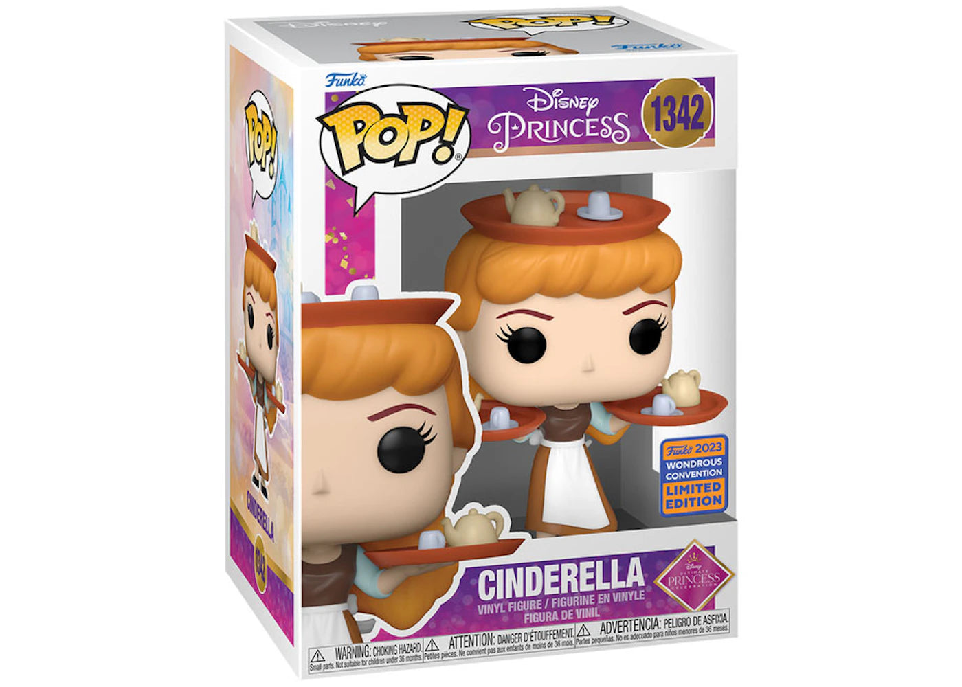 Funko Pop! Disney Princess Cinderella 2023 Wondrous Convention Exclusive Figure #1342