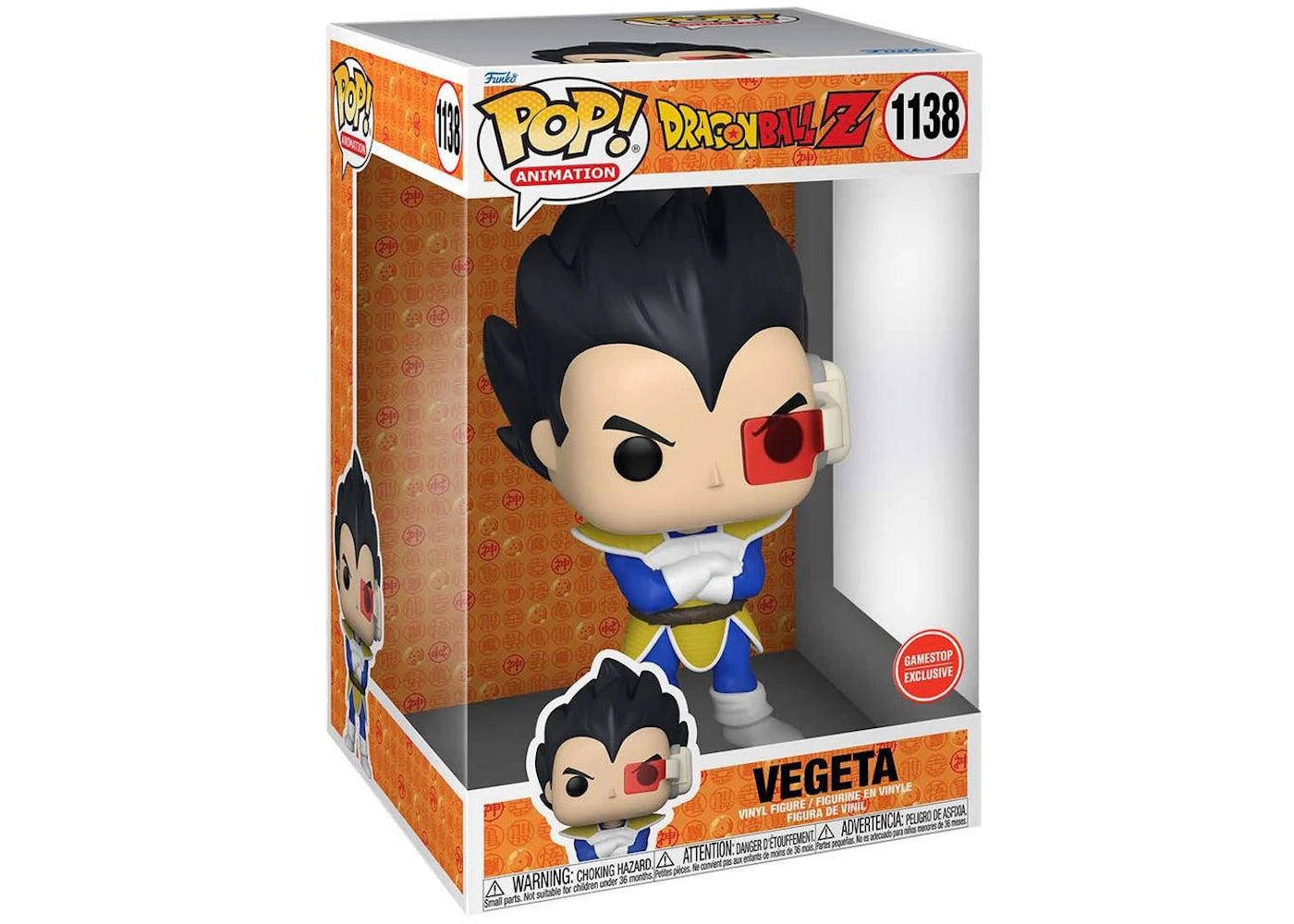 Funko Pop! Dragon Ball Z Vegeta 10 Inch GameStop Exclusive Figure #1138