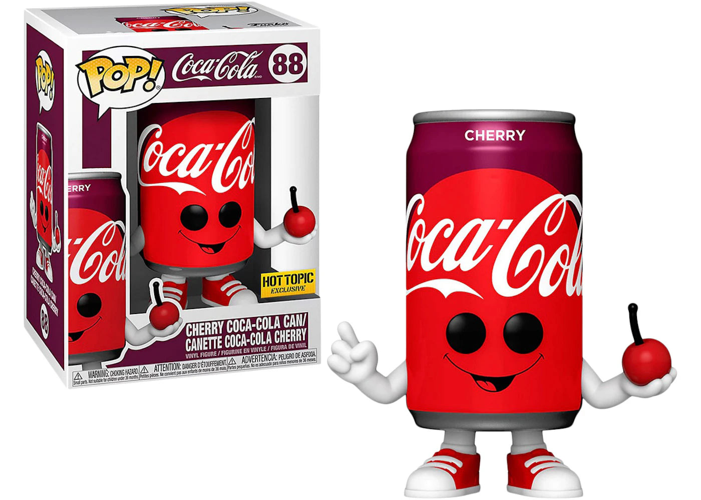 Funko Pop! Foodies Coca-Cola Cherry Coca-Cola Can Hot Topic Exclusive Figure #88
