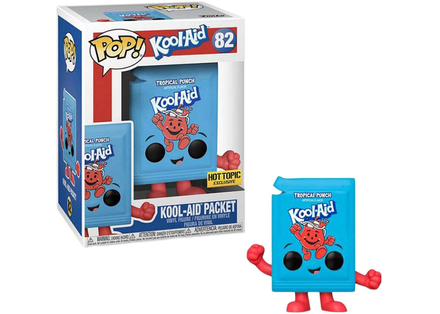 Funko Pop! Foodies Kool-Aid Original Kool Aid Packet Tropical Punch Hot Topic Exclusive Figure #82