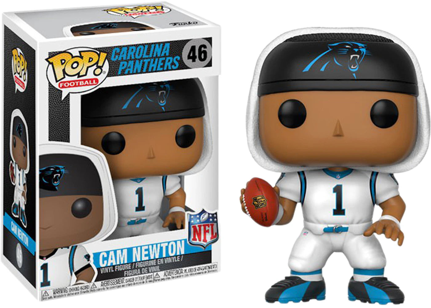 Funko Pop! Football Carolina Panthers Cam Newton White Jersey Figure #46