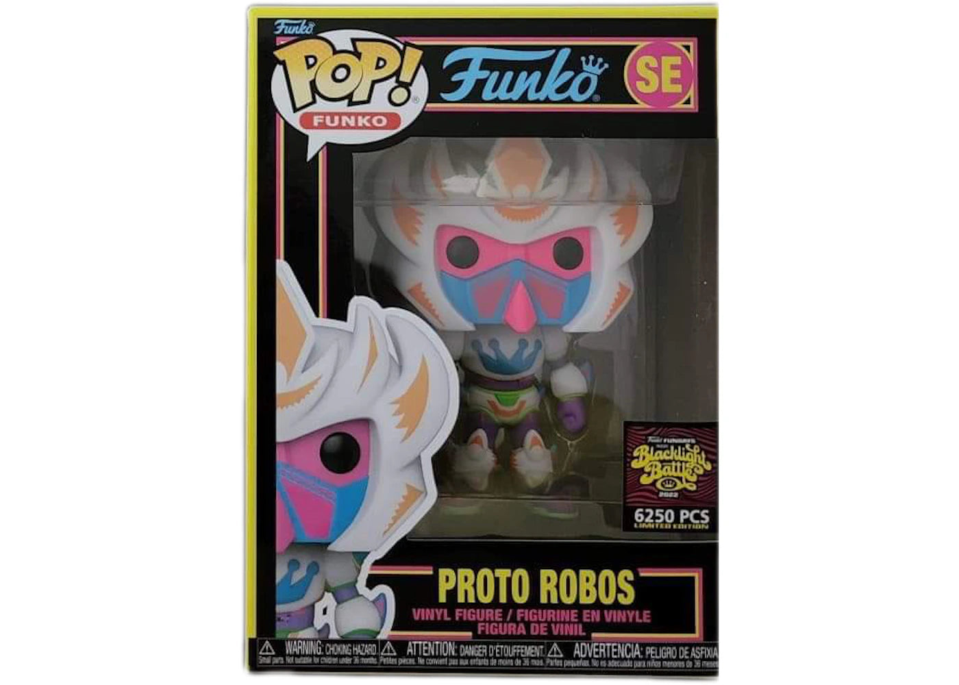 Funko Pop! Fundays Box of Fun Blacklight Battle Proto Robos Mascot SE (LE 6250)