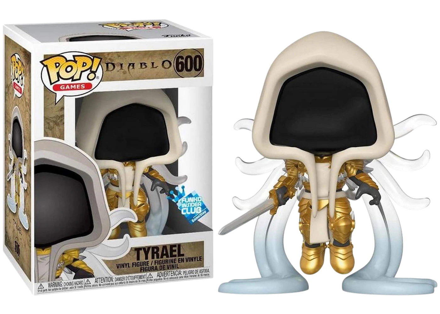 Funko Pop! Games Diablo Tyrael (Metallic) Funko Insiders Club Exclusive Figure #600