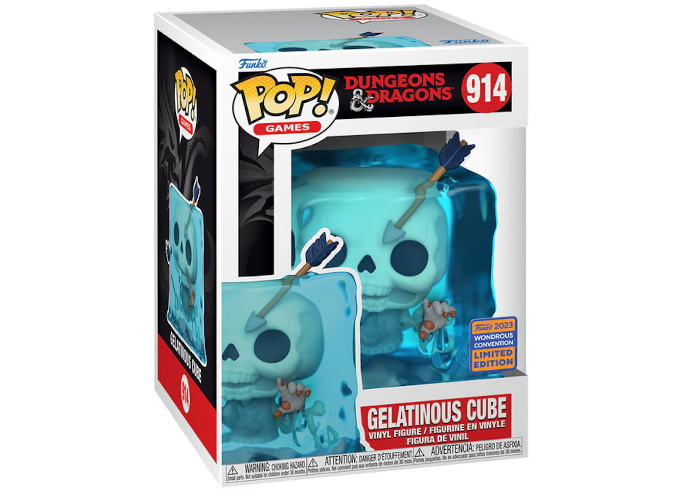 Funko Pop! Games Dungeons & Dragons Gelatinous Cube 2023 Wondrous Convention Exclusive Figure #914