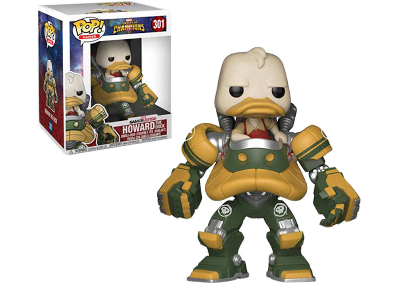 Funko Pop! Games Marvel Contest of Champions Howard the Duck 6 Inch Bobble-Head #301
