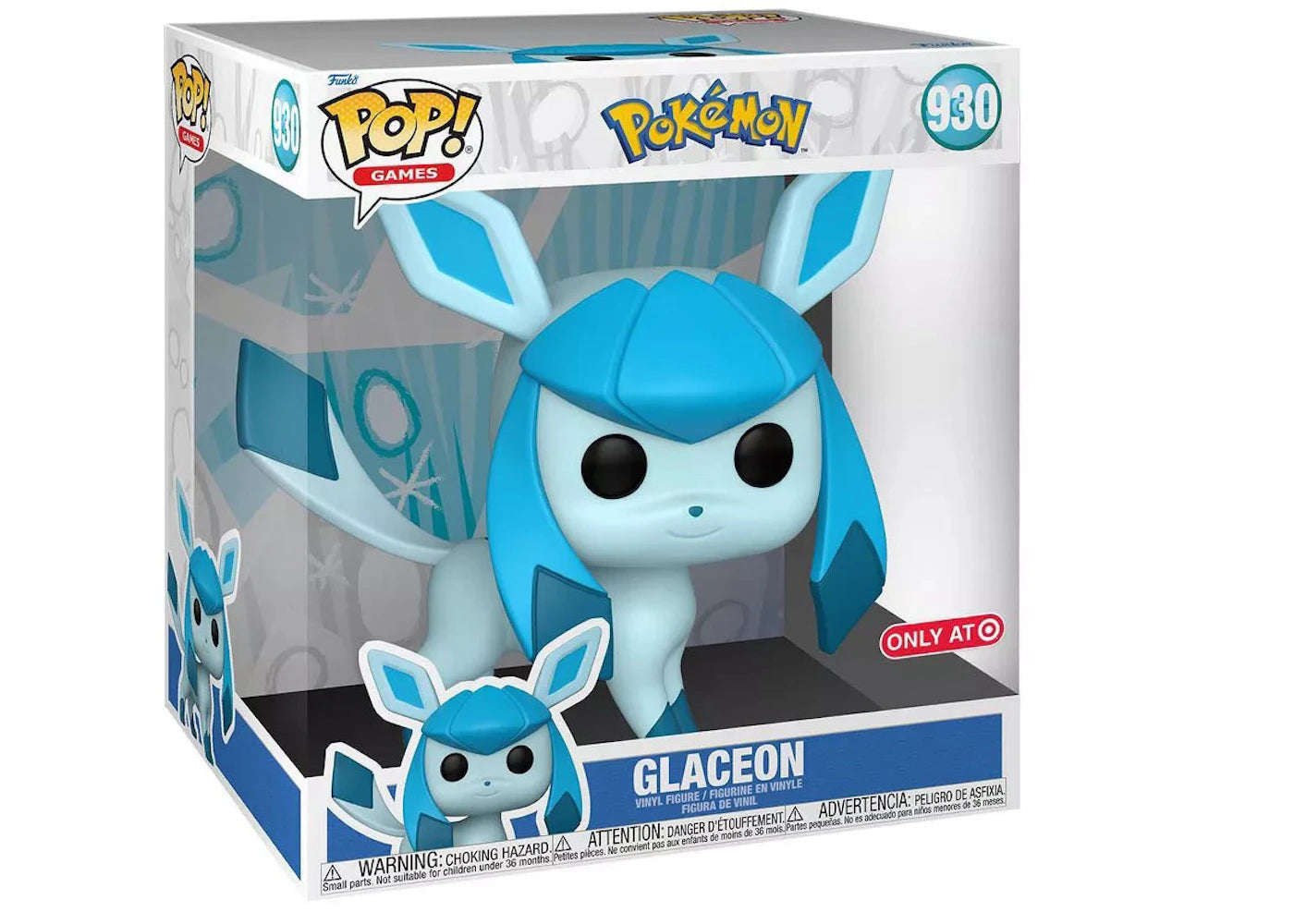 Funko Pop! Games Pokémon Glaceon Jumbo Size Target Exclusive Figure #930