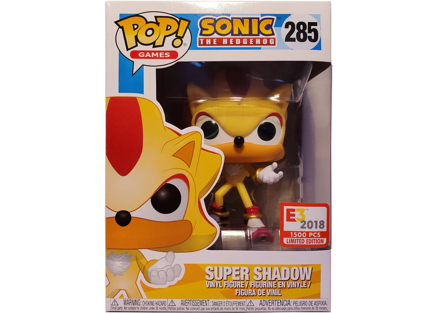 Funko Pop! Games Sonic The Hedgehog Shadow the Hedgehog (Super) E3 Exclusive Figure #285