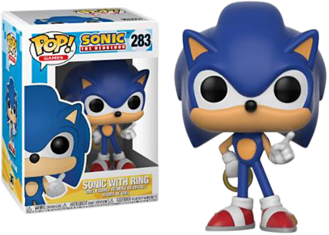 Funko Pop! Games Sonic The Hedgehog Sonic with Ring Figure #283