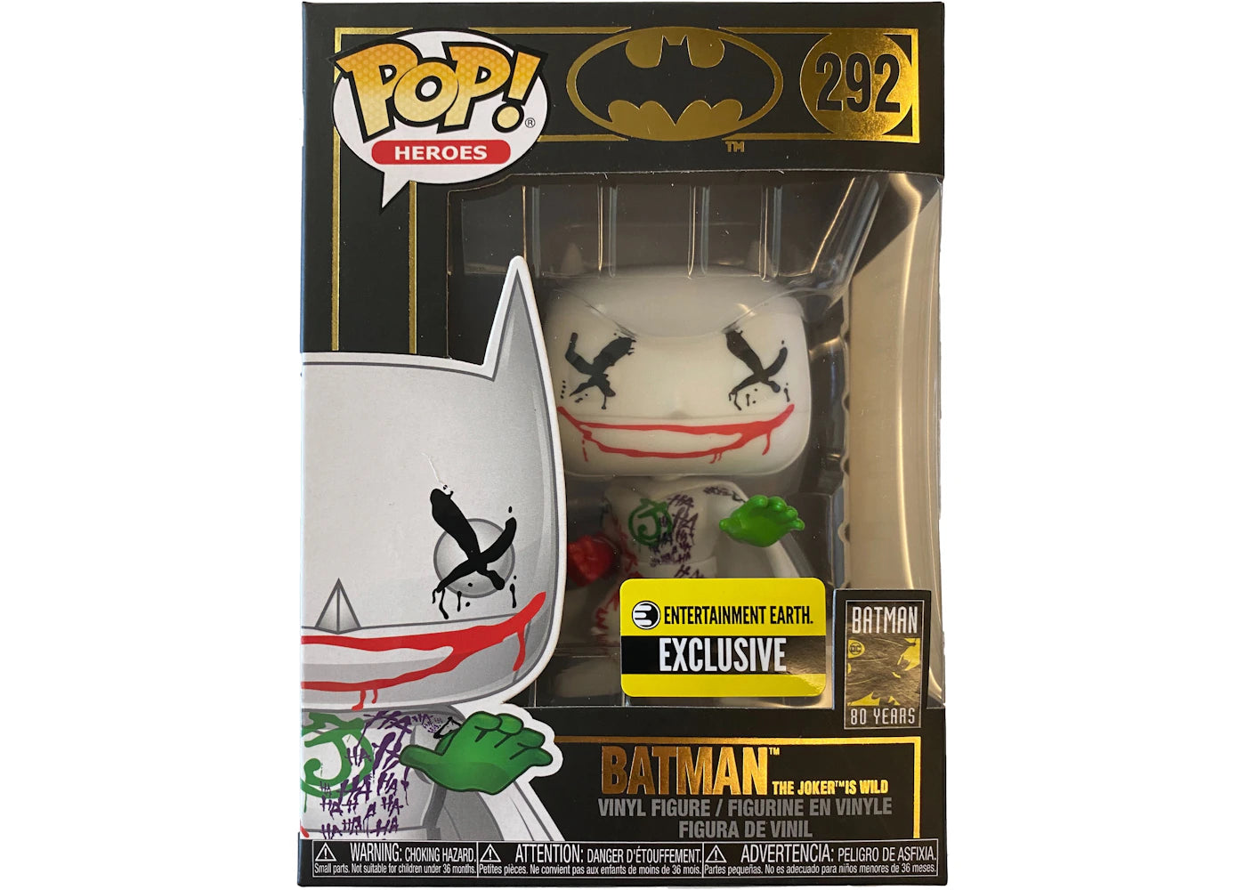 Funko Pop! Heroes Batman The Joker Is Wild Entertainment Earth Exclusive Figure #292