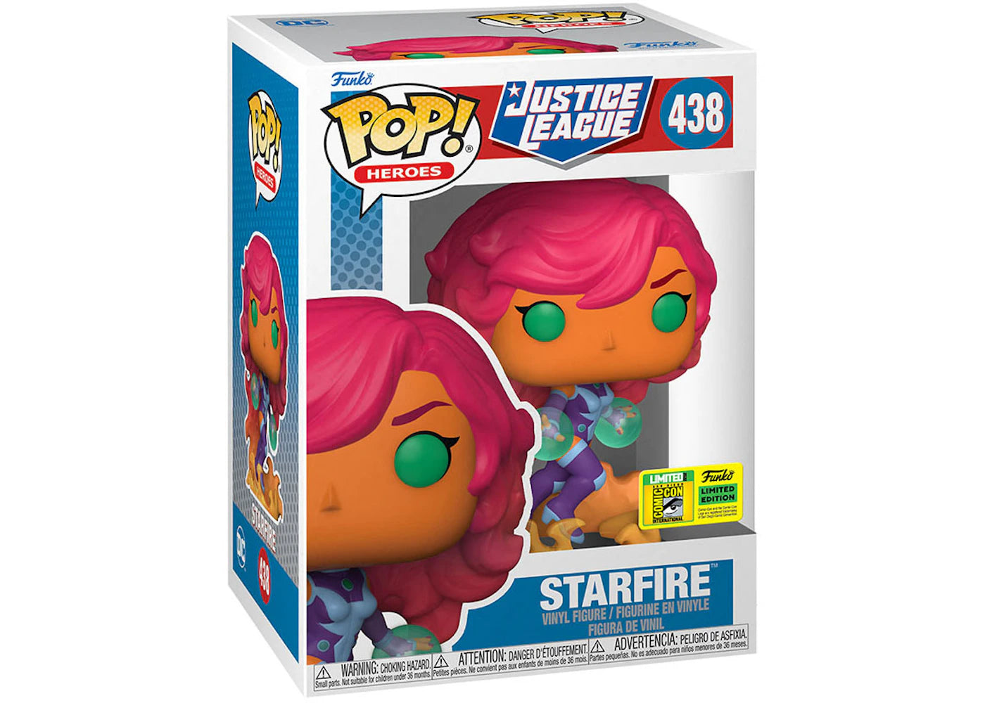Funko Pop! Heroes DC Comics Justice League Starfire 2022 SDCC Exclusive Figure #438