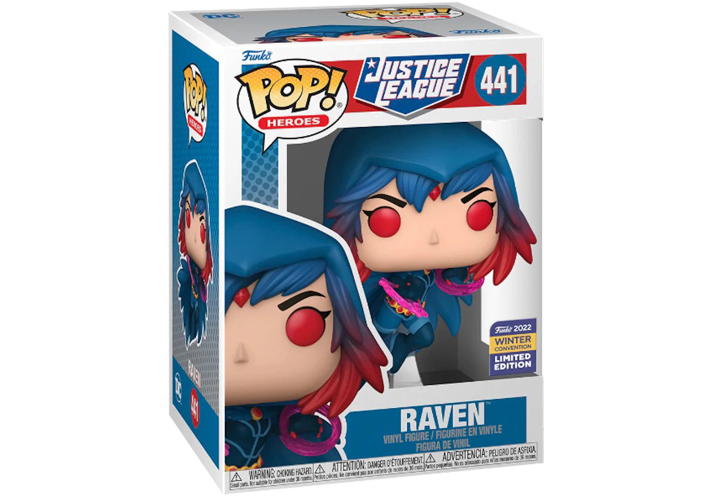 Funko Pop! Heroes Justice League Raven 2022 Winter Convention Exclusive Figure #441