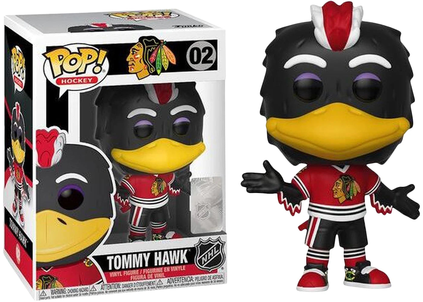Funko Pop! Hockey Chicago Blackhawks Tommy Hawk Mascot Figure #02