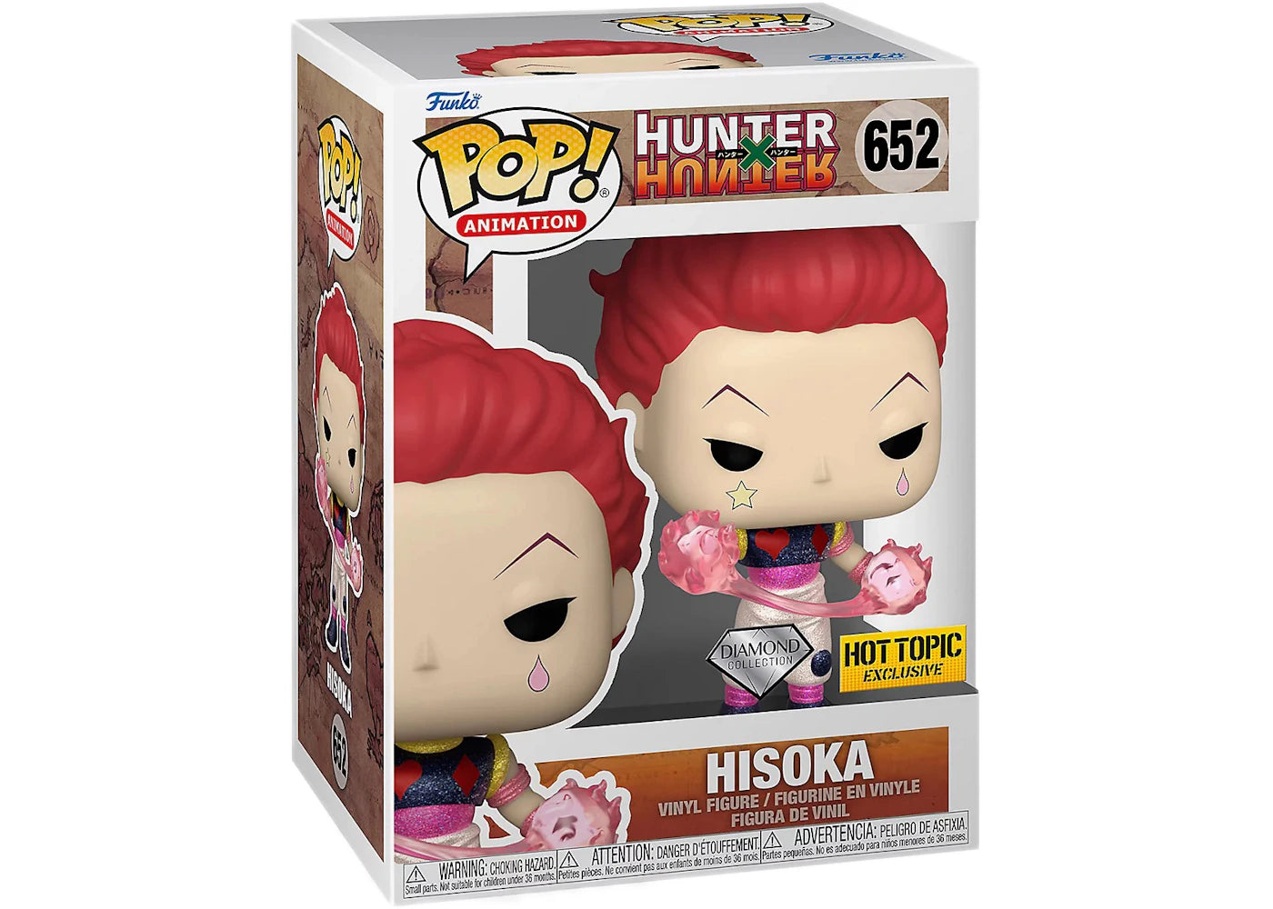 Funko Pop! Hunter X Hunter Hisoka Diamond Hot Topic Exclusive Figure #652