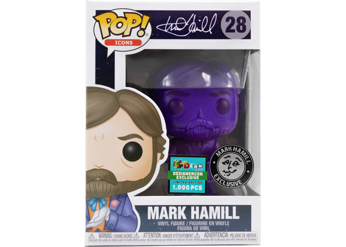 Funko Pop! Icons Mark Hamill Exclusive Purple Joker Suit DesignerCon Exclusive Figure # 28
