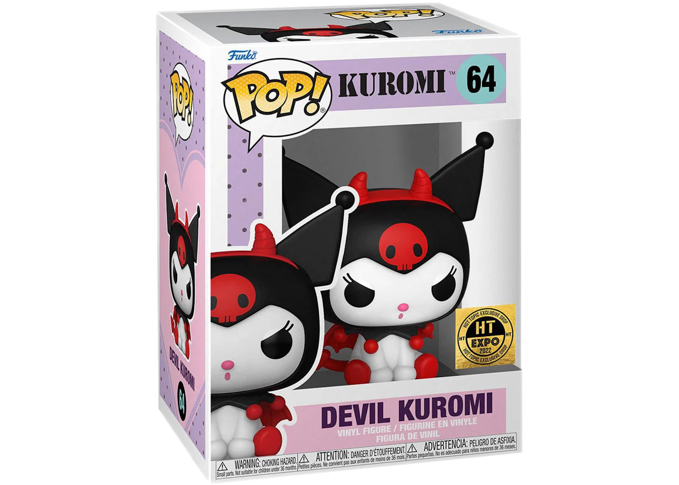 Funko Pop! Kuromi Devil Kuromi 2022 Hot Topic Expo Exclusive Figure #64