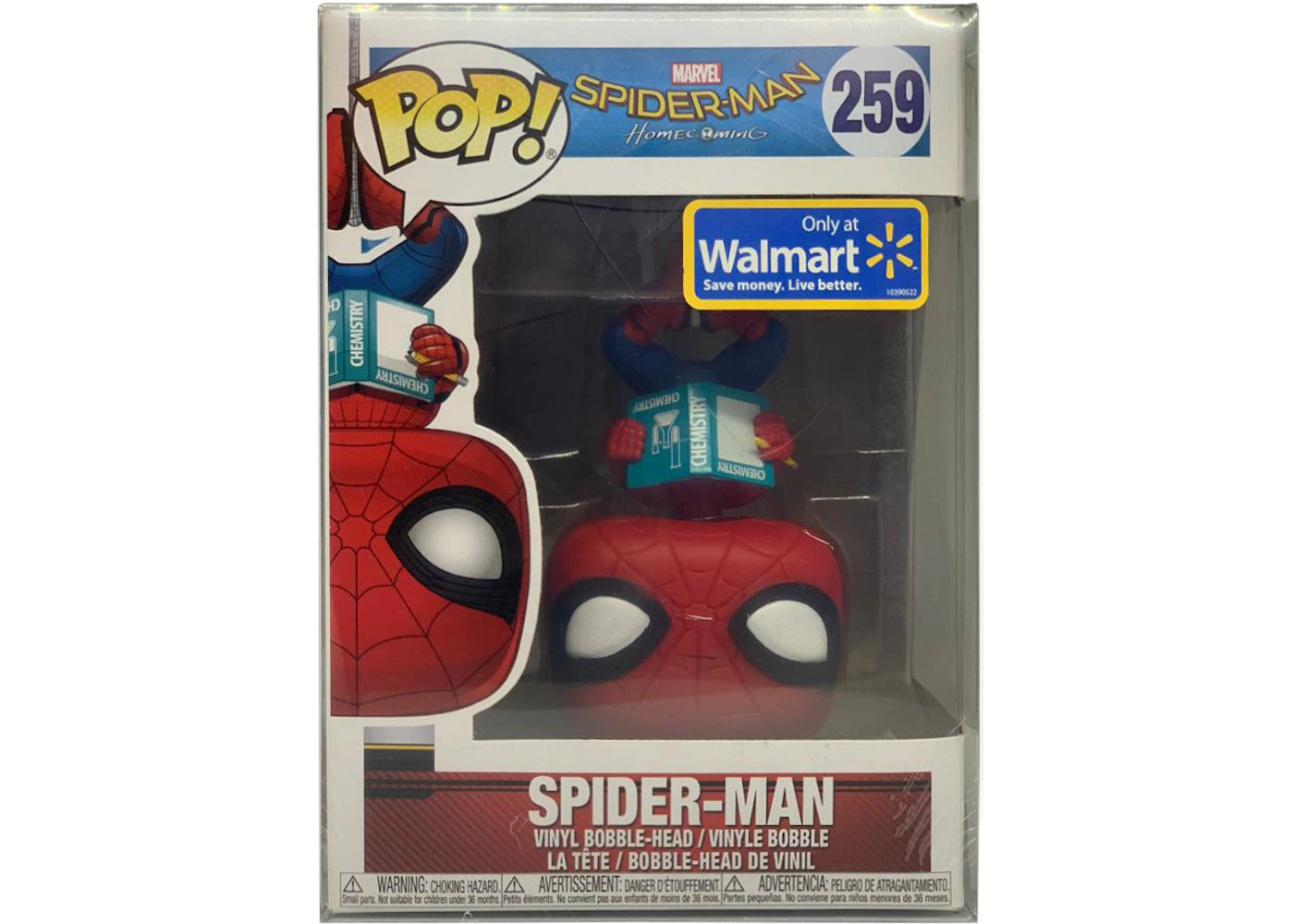 Funko Pop! Marval Spider-Man Homecoming Spider-Man Walmart Exclusive Figure #259