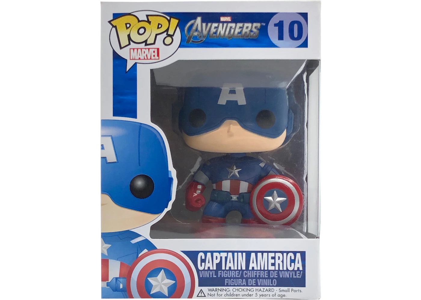 Funko Pop! Marvel Avengers Captain America Bobble-Head Figure #10