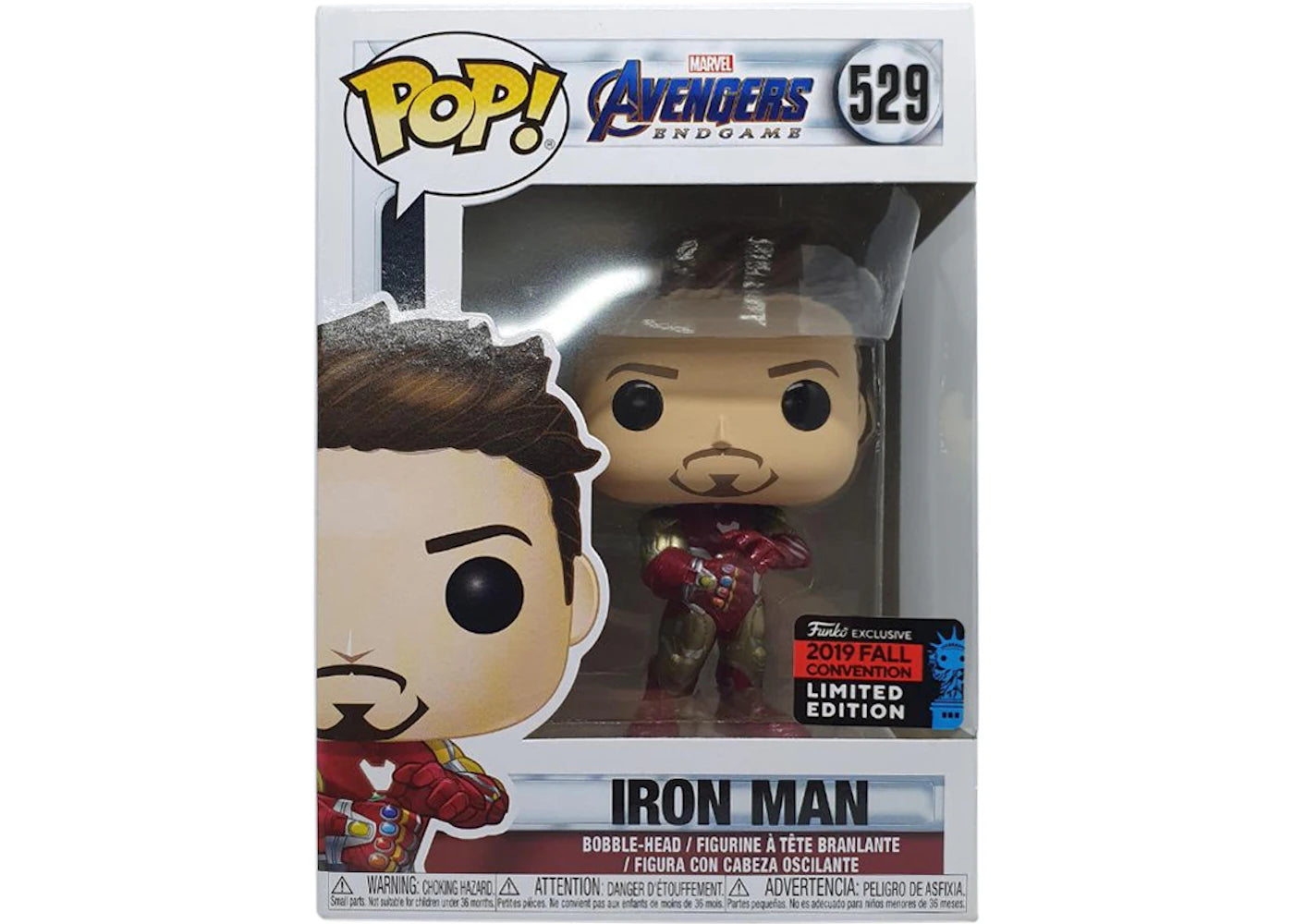 Funko Pop! Marvel Avengers Endgame Iron Man Fall Convention Bobble-Head Figure #529