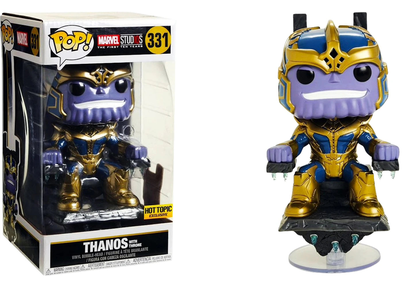 Funko Pop! Marvel Avengers Infinity War Thanos On Throne 10 Inch Hot Topic Exclusive Bobble-Head #331