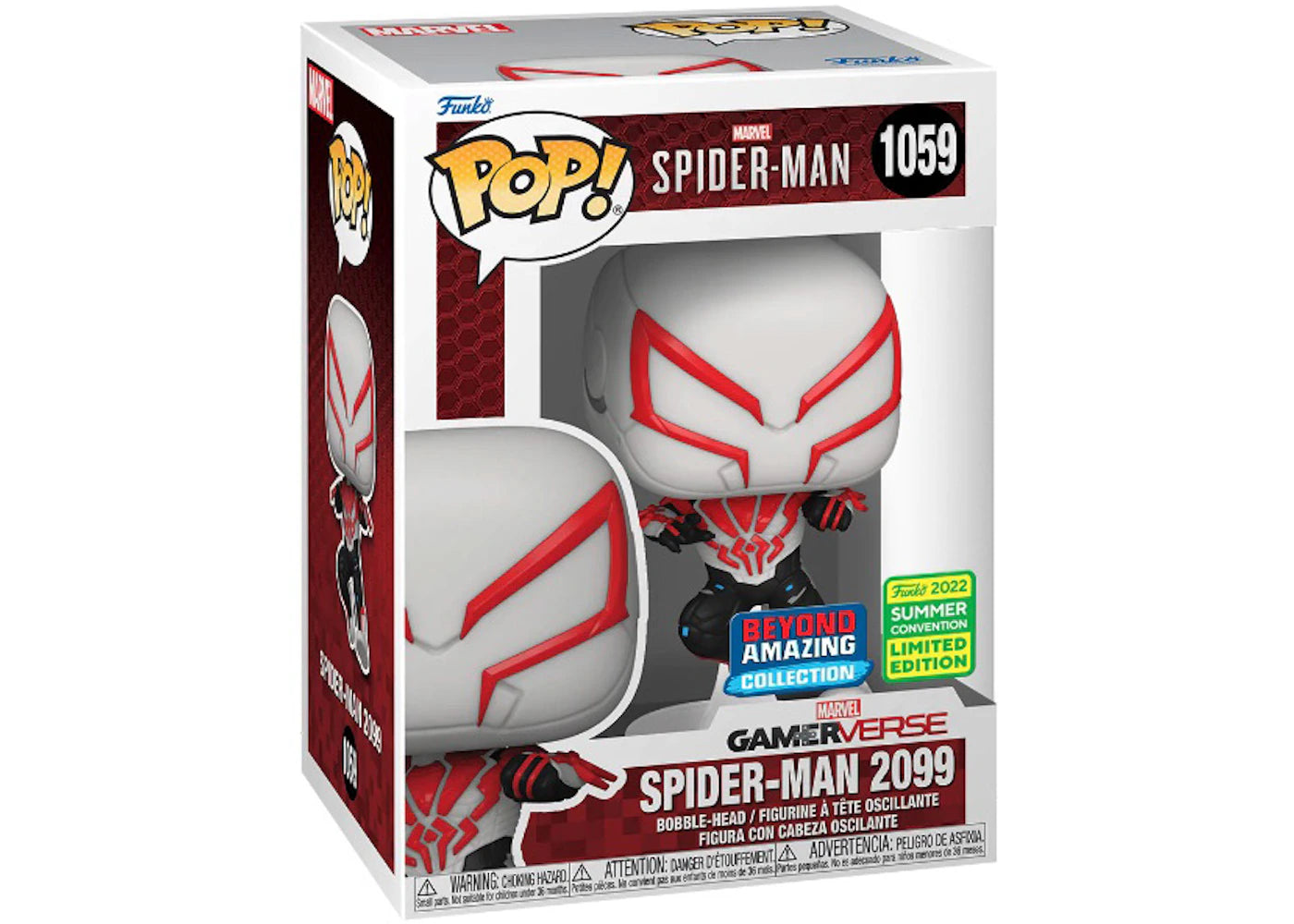 Funko Pop! Marvel Gamerverse Spider-Man (Spider-Man 2099) Beyond Amazing Collection 2022 Summer Convention Exclusive Figure #1059