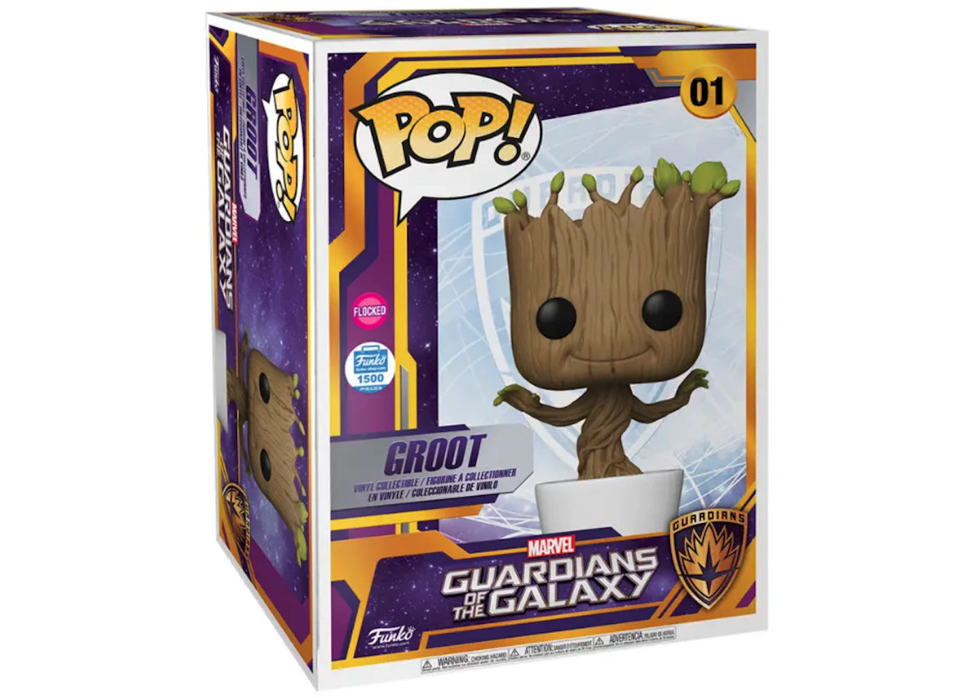 Funko Pop! Marvel Guardians of the Galaxy Groot 18 Inch Flocked Funko Shop Exclusive Figure #01