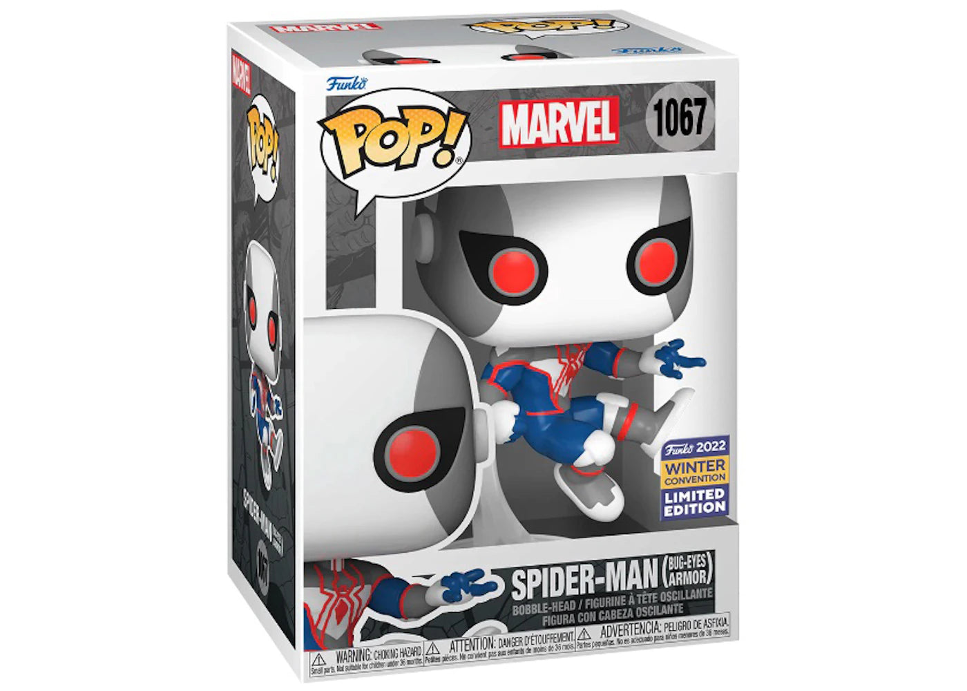 Funko Pop! Marvel Spider-Man (Bug Eyes Armor) 2022 Winter Convention Exclusive Figure #1067