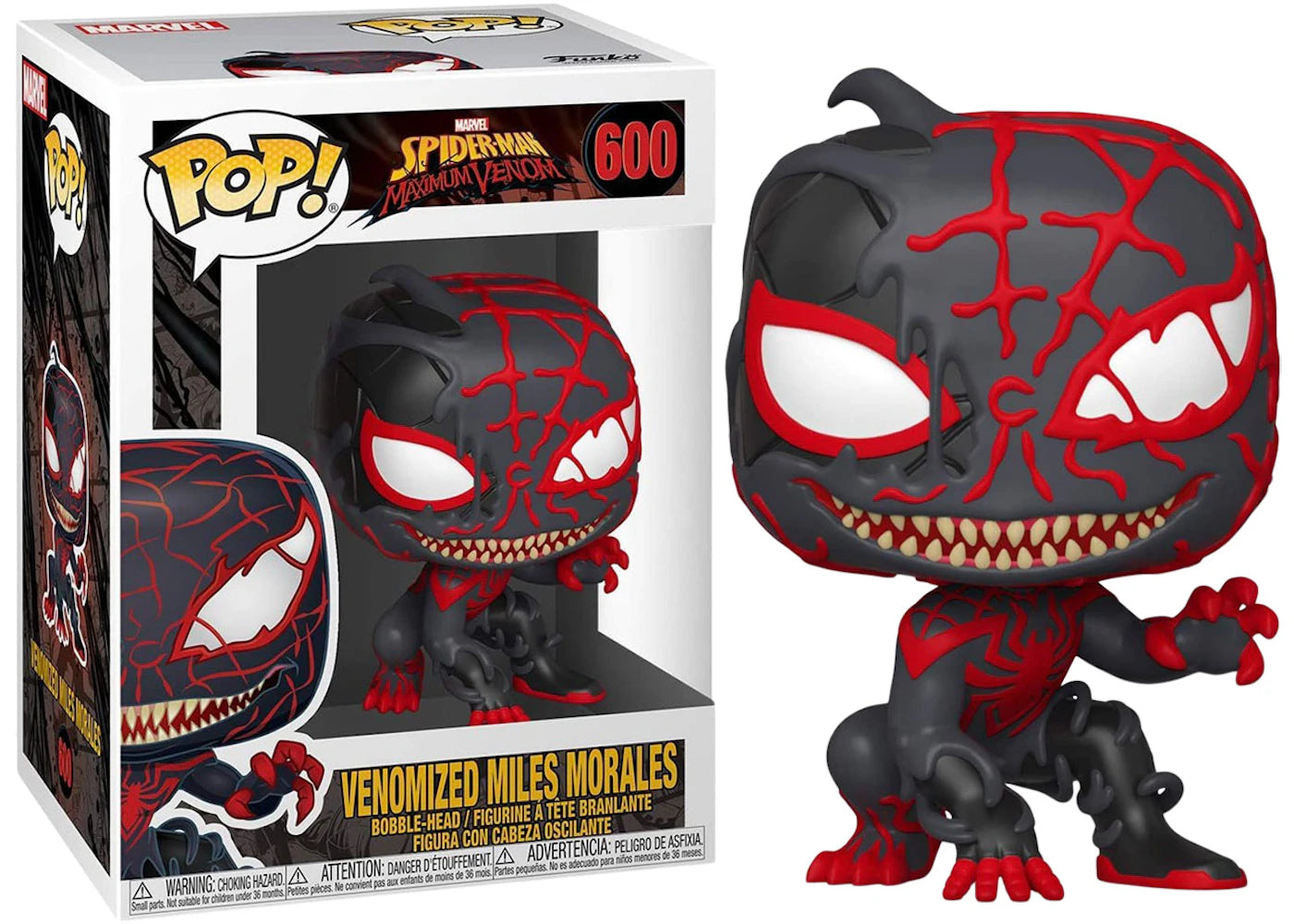 Funko Pop! Marvel Spider-Man Maximum Venom Venomized Miles Morales Figure #600