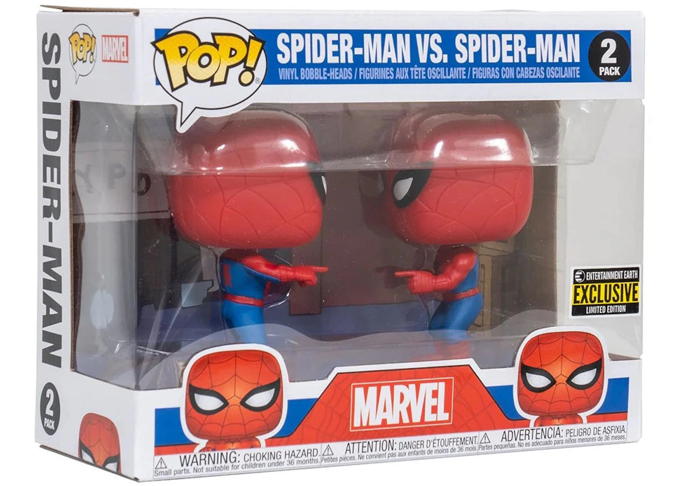 Funko Pop! Marvel Spider-Man Vs. Spider-Man Entertainment Earth Exclusive 2-Pack