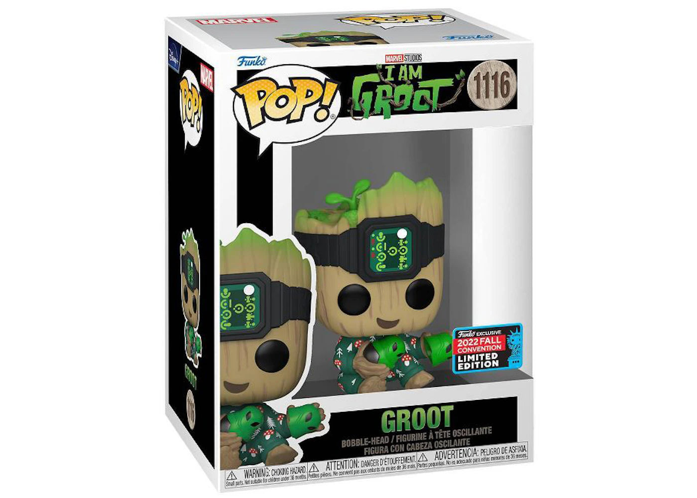 Funko Pop! Marvel Studios I Am Groot (Groot) 2022 Fall Convention Exclusive Figure #1116