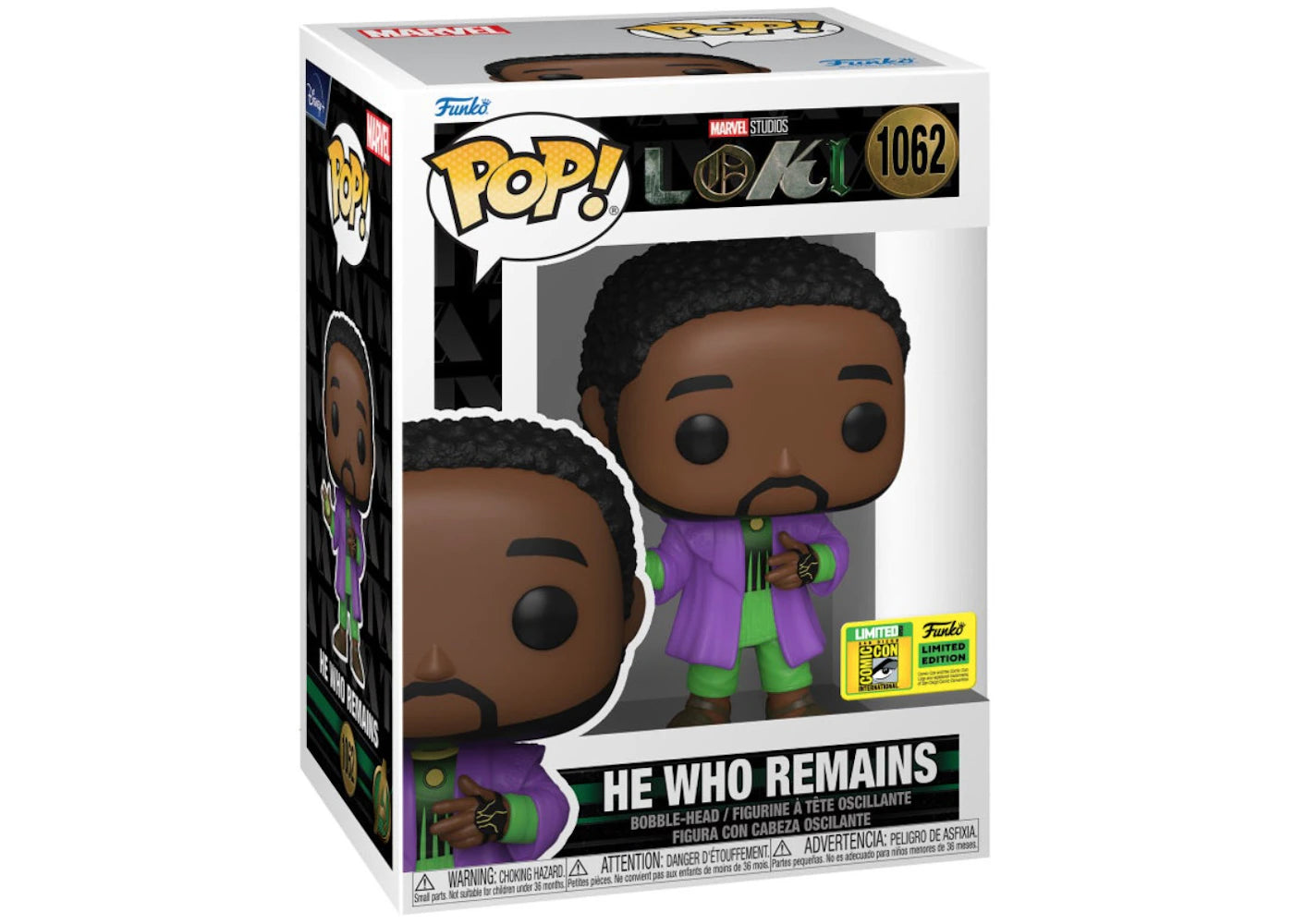 Funko Pop! Marvel Studios Loki He Who Remains 2022 SDCC Exclusive Figure #1062