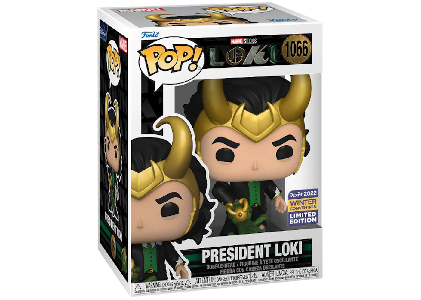 Funko Pop! Marvel Studios Loki President Loki 2022 Winter Convention Exclusive Figure #1066