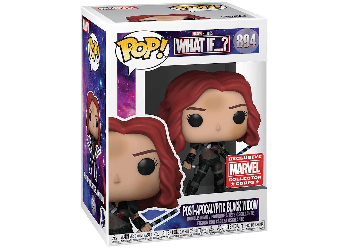 Funko Pop! Marvel Studios What If...? Post-Apocalyptic Black Widow Collector Corps Exclusive Figure #894