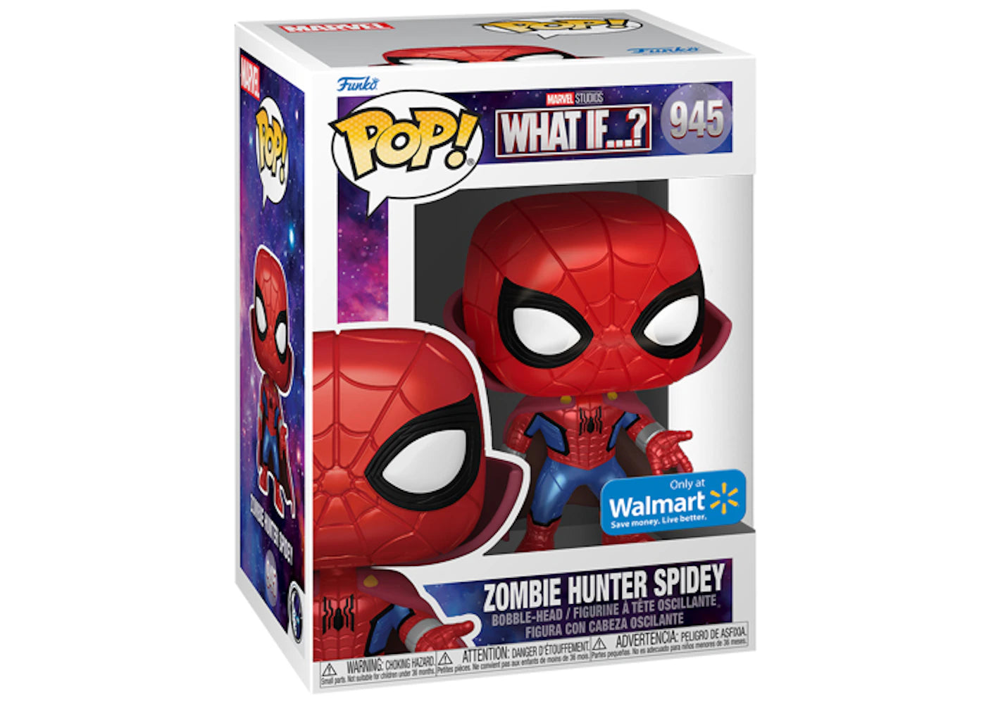 Funko Pop! Marvel Studios What If...? Zombie Hunter Spidey Walmart Exclusive Figure #945
