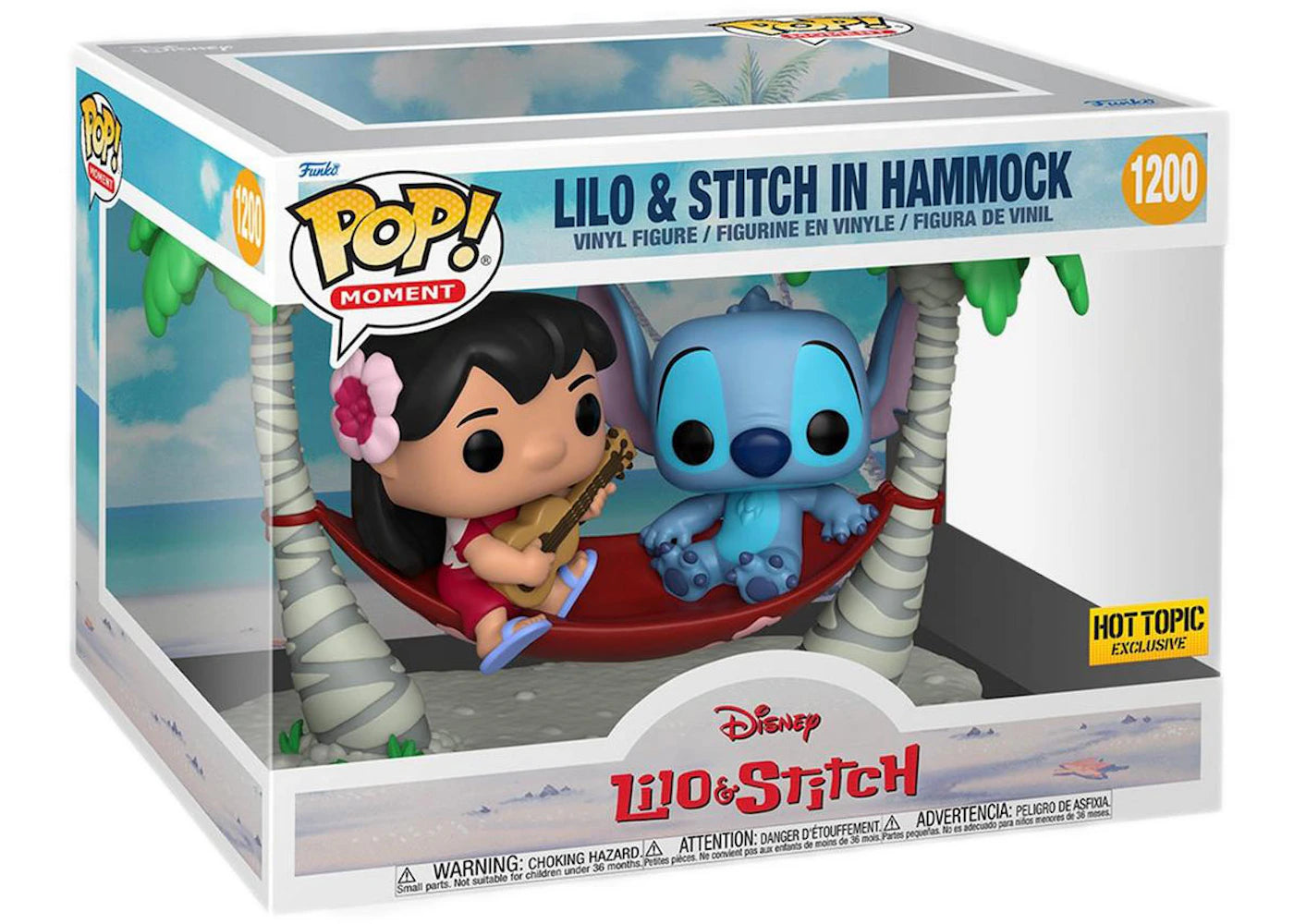 Funko Pop! Moment Disney Lilo & Stitch (Lilo & Stitch in Hammock) Hot Topic Exclusive Figure #1200