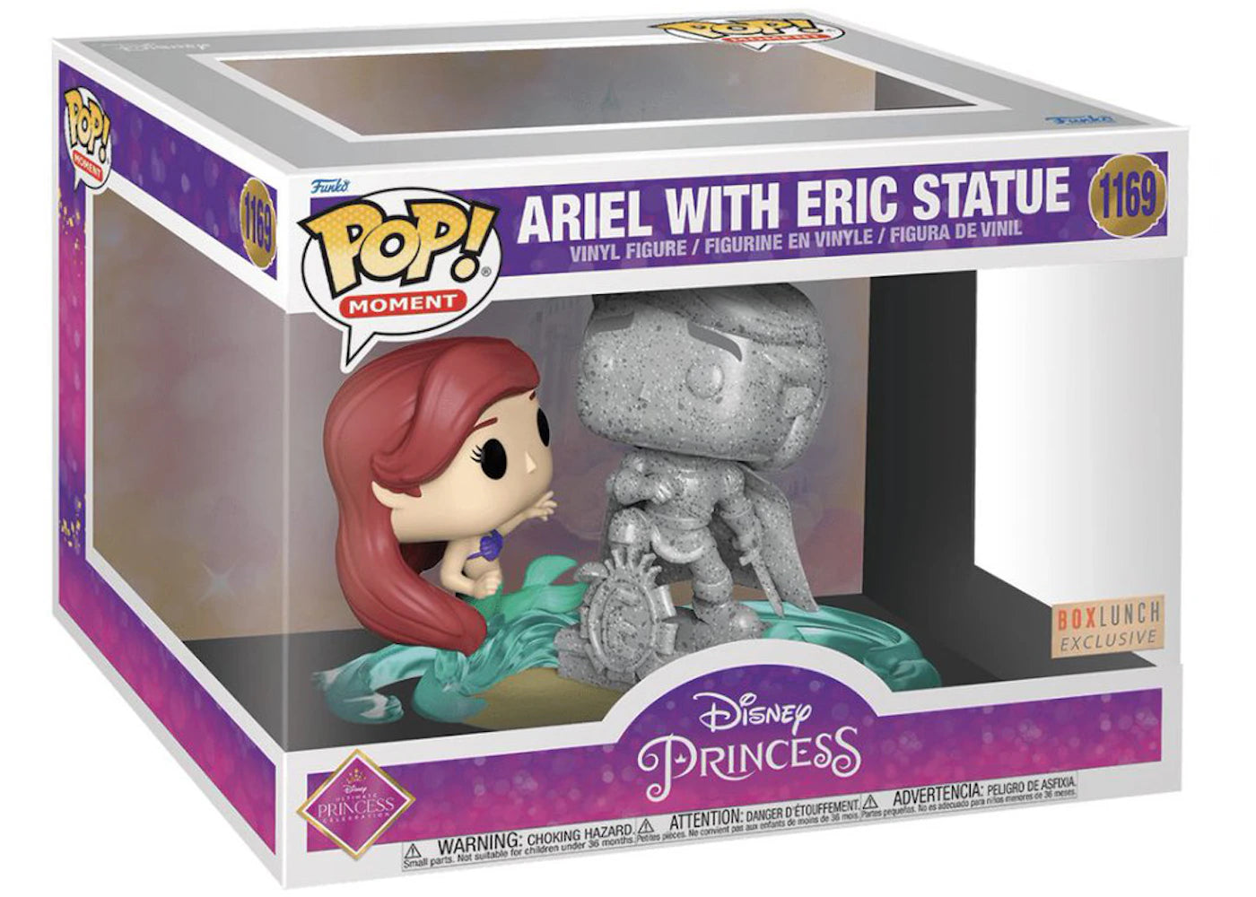 Funko Pop! Moment Disney Princess The Little Mermaid Ariel With Eric Statue BoxLunch Exclusive Figure #1169