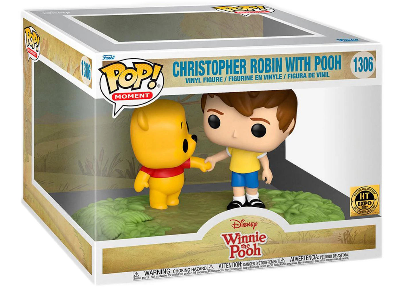 Funko Pop! Moment Disney Winnie the Pooh Christopher Robin with Pooh 2022 Hot Topic Expo Exclusive Figure #1306