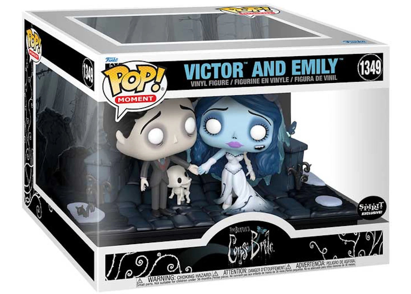 Funko Pop! Moment Tim Burton's Corpse Bride Victor and Emily Spirit Exclusive Figure #1349