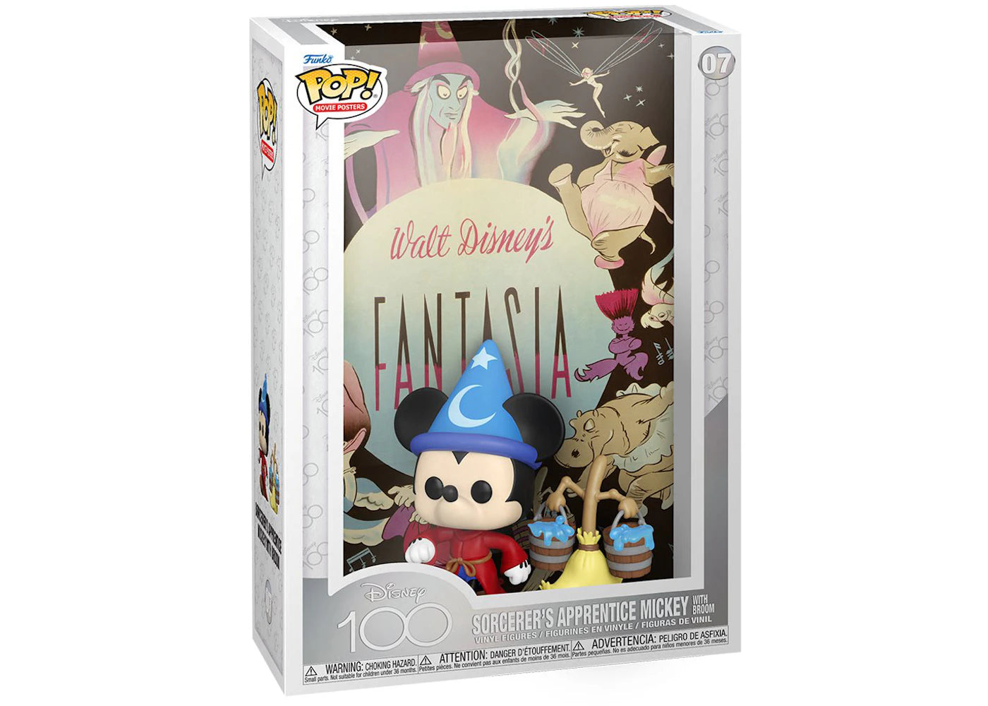 Funko Pop! Movie Posters Disney 100 Sorcerer's Apprentice Mickey with Broom Figure #07