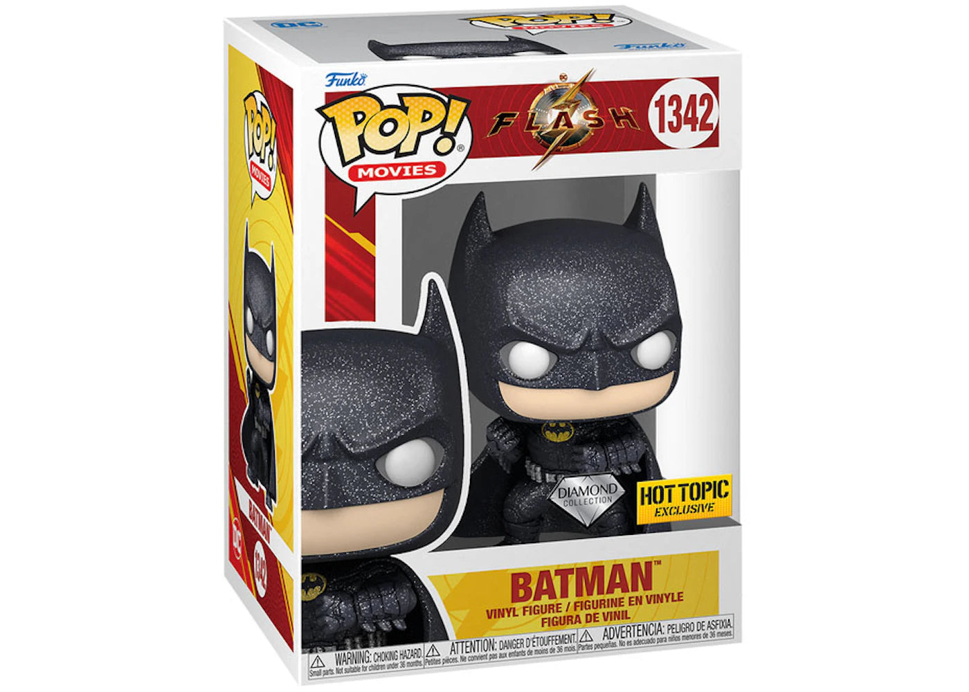 Funko Pop! Movies DC The Flash Batman Diamond Collection Hot Topic Exclusive Figure #1342
