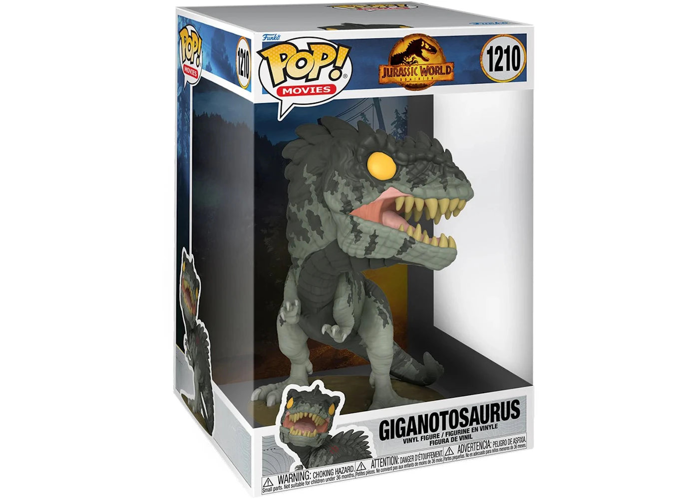 Funko Pop! Movies Jurassic World Dominion Giganotosaurus 10 Inch Figure #1210