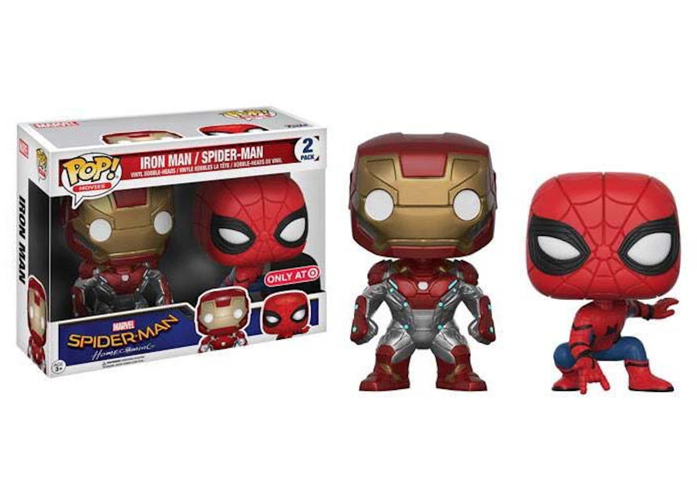 Funko Pop! Movies Marvel Spider-Man Homingcoming Iron Man / Spider-Man Target Exclusive 2 Pack