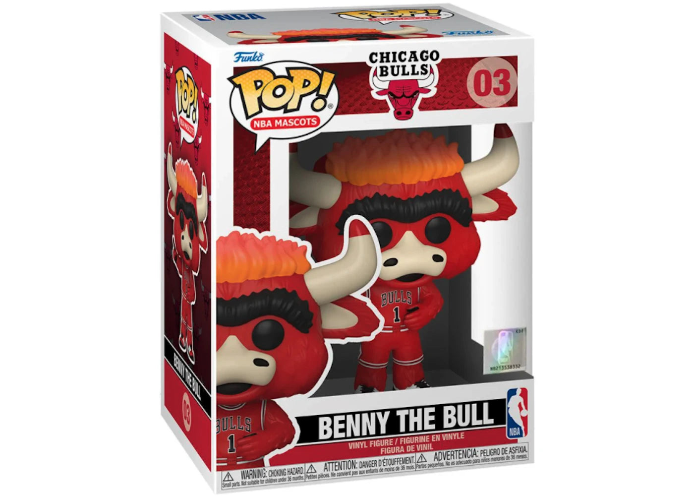 Funko Pop! NBA Mascots Chicago Bulls Benny The Bull Figure #03
