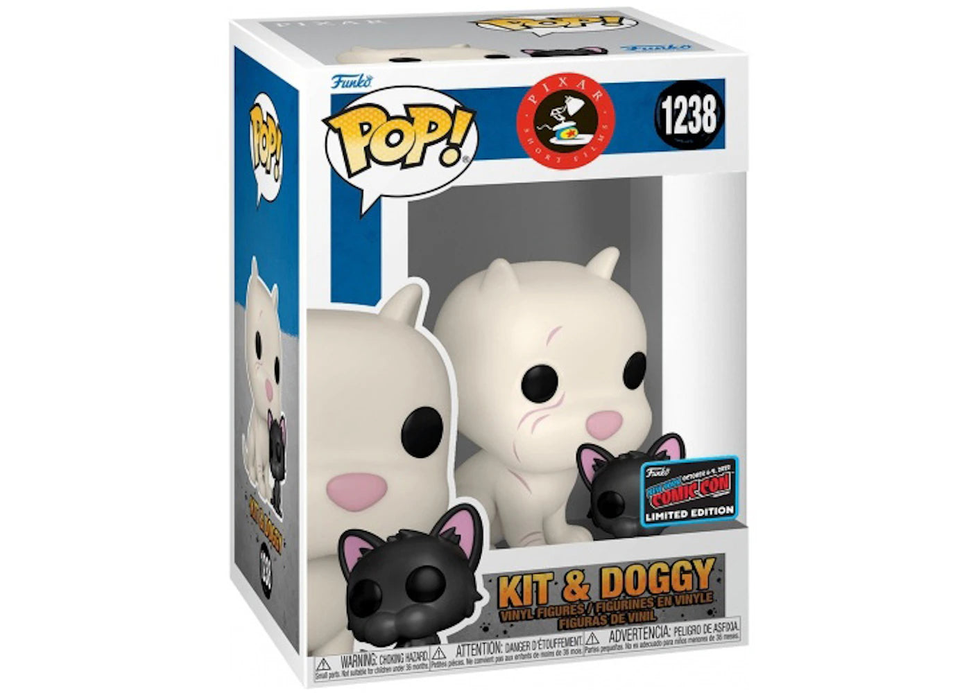 Funko Pop! Pixar Kitbull Kit & Doggy 2022 NYCC Exclusive Figure #1238