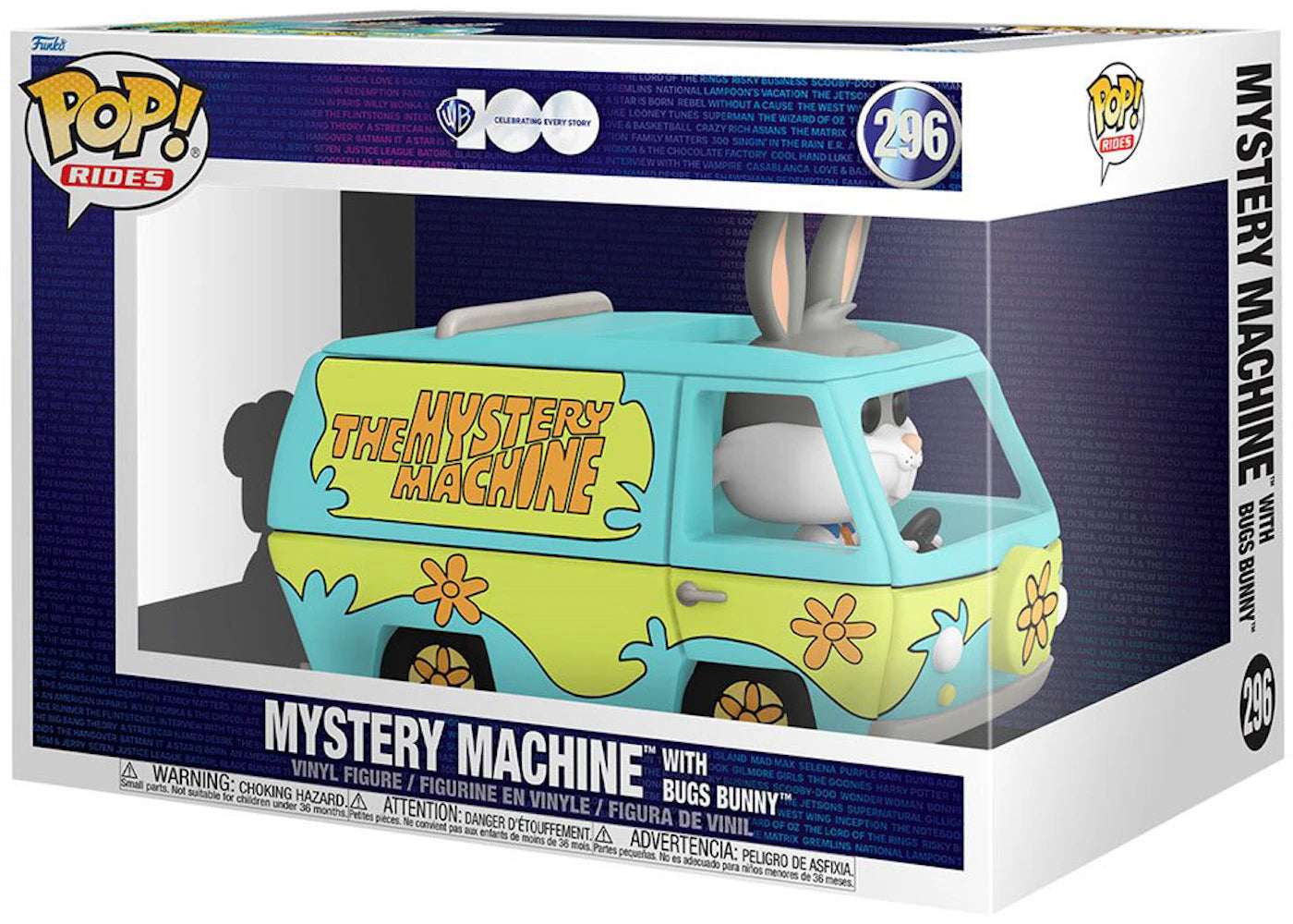 Funko Pop! Rides Warner Bros. 100th Anniversary Mystery Machine with Bugs Bunny Figure #296
