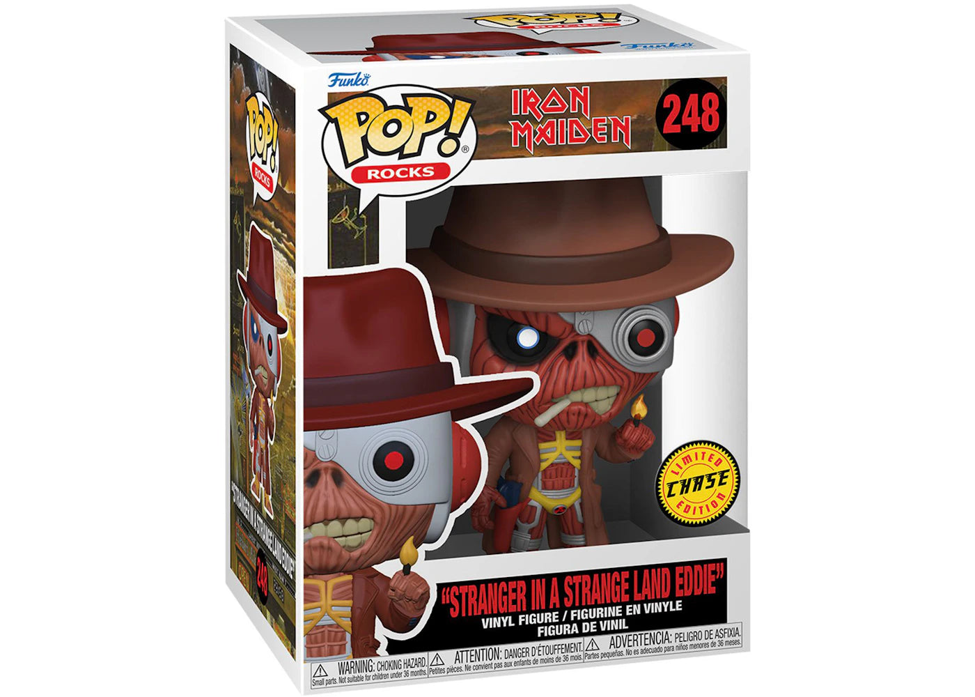 Funko Pop! Rocks Iron Maiden (Stranger In A Strange Land Eddie) Chase Exclusive Figure #248