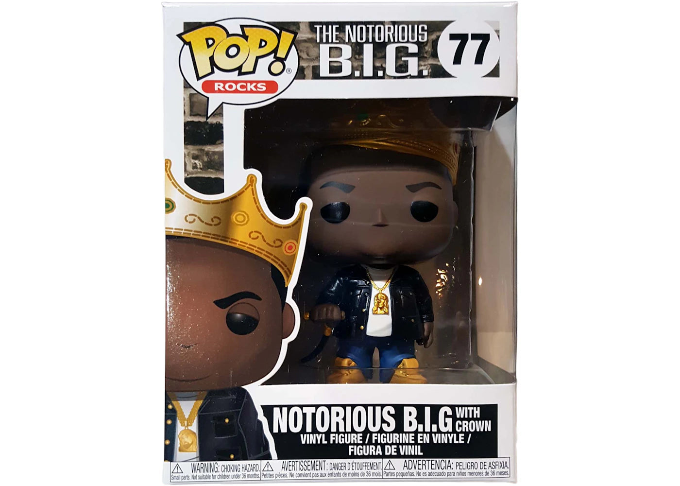 Funko Pop Rocks Estate 95 Funko Pop Ozzy Osbourne FUNKO POP Rocks Notorious BIG (Biggie Smalls) #77 Figura Crown Cane Music Con Jersey #78 Metal Gear POP! Rocks Estate 95