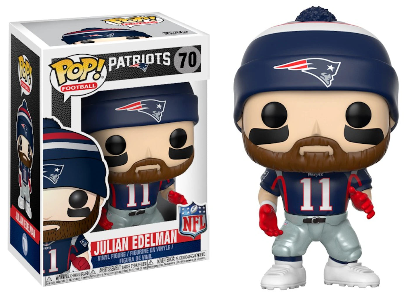 Funko Pop! Sports Football Patriots Julian Edelman (Patriots Home) Figure #70