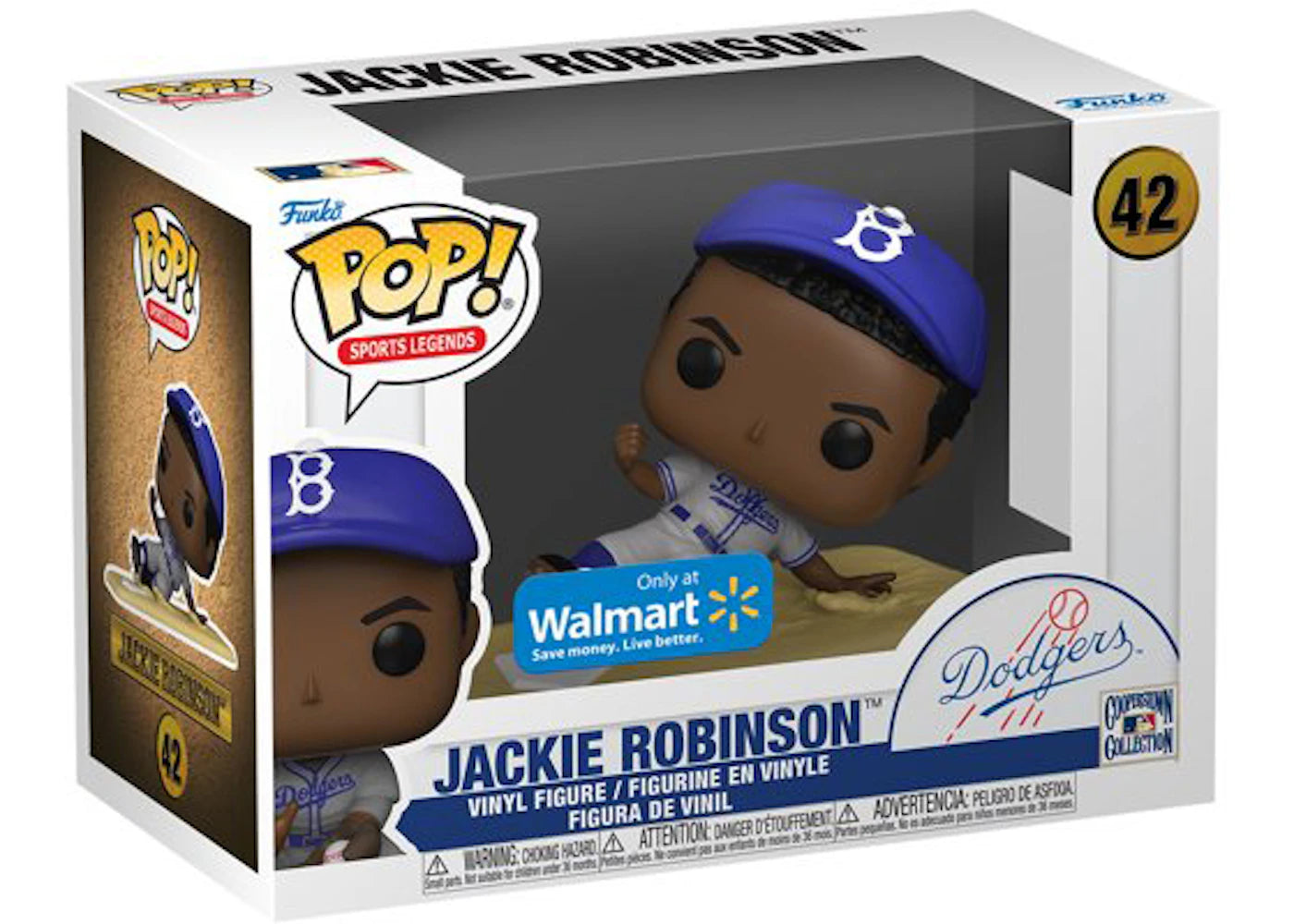 Funko Pop! Sports Legends Brooklyn Dodgers Jackie Robinson Walmart Exclusive Figure #42